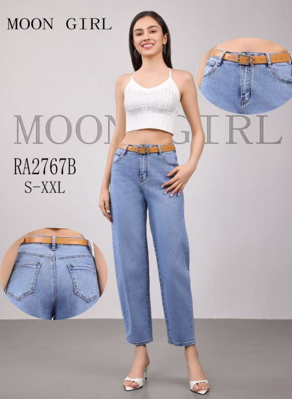 Spodnie damskie jeans Roz S-2XL, 1 Kolor .Paczka 10 szt